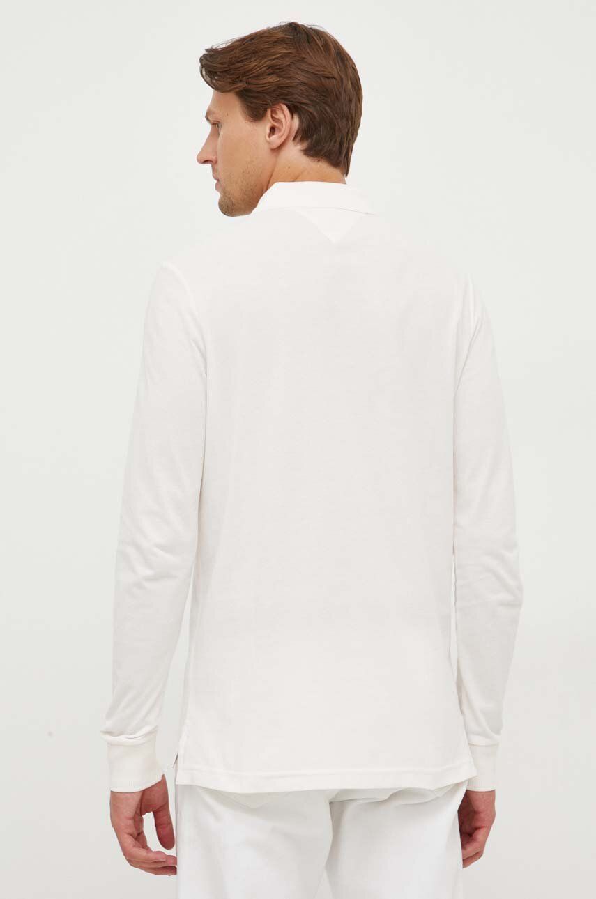 TOMMY HILFIGER Polo manche lunghe uomo con colletto e polsini a nido d'ape REGULAR FIT