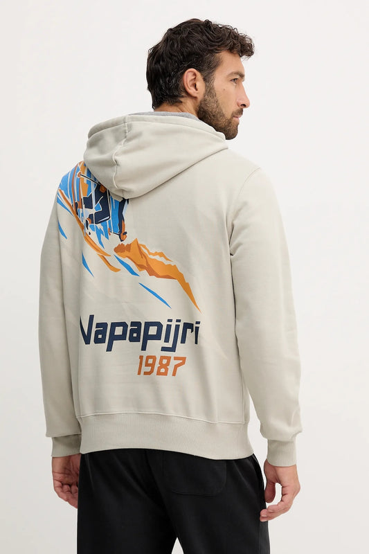 NAPAPIJRI Felpa con cappuccio e stampa sulla schiena FIEMME H