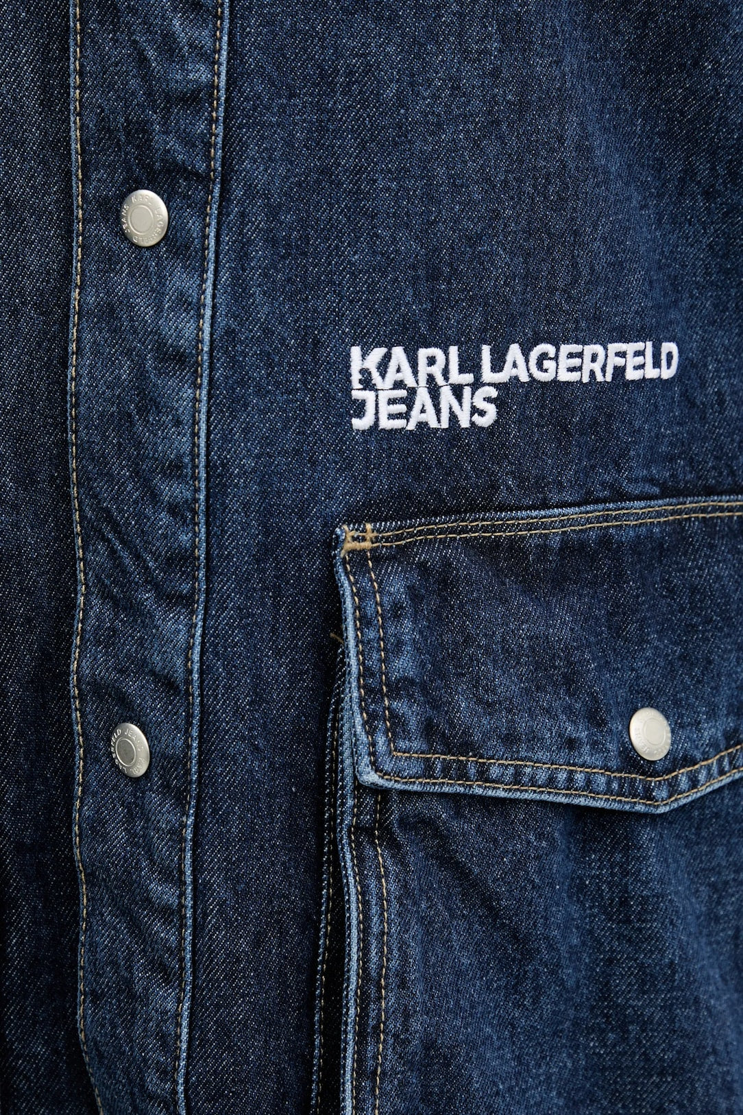 KARL LAGERFELD JEANS Giubbotto in denim vestibilità over