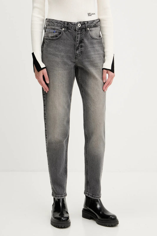 KARL LAGERFELD JEANS Denim lavaggio grigio con gamba morbida