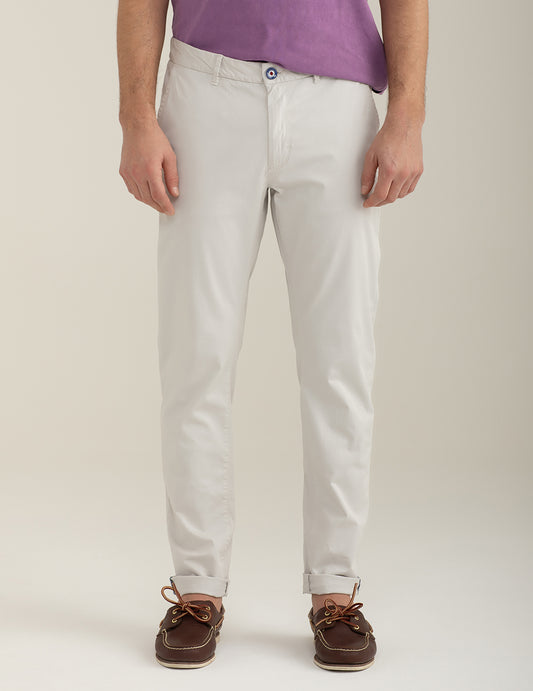 FRED MELLO Pantaloni chino in gabardina elasticizzata