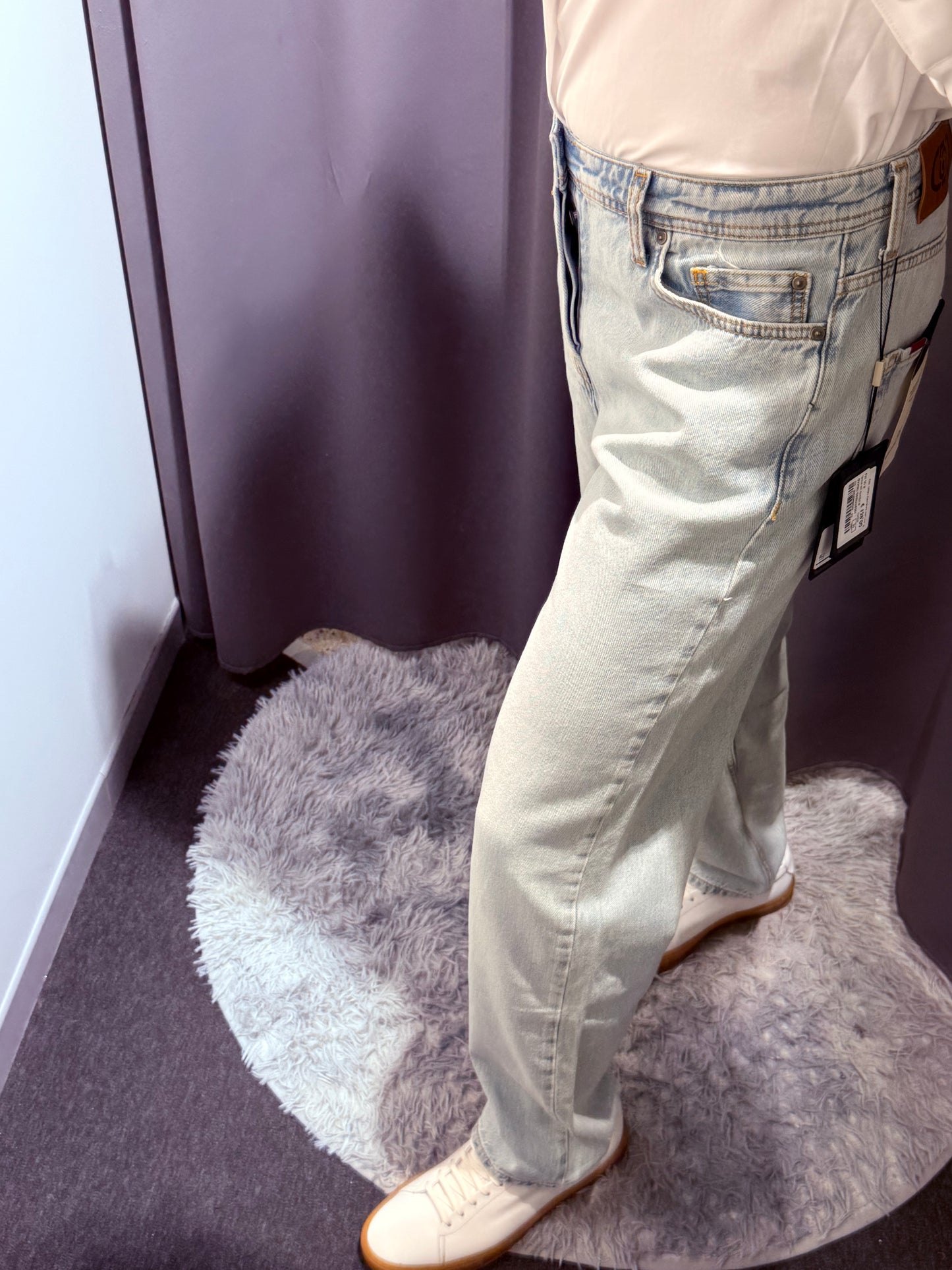 LIU JO Jeans gamba dritta REY lavaggio medio e bleached