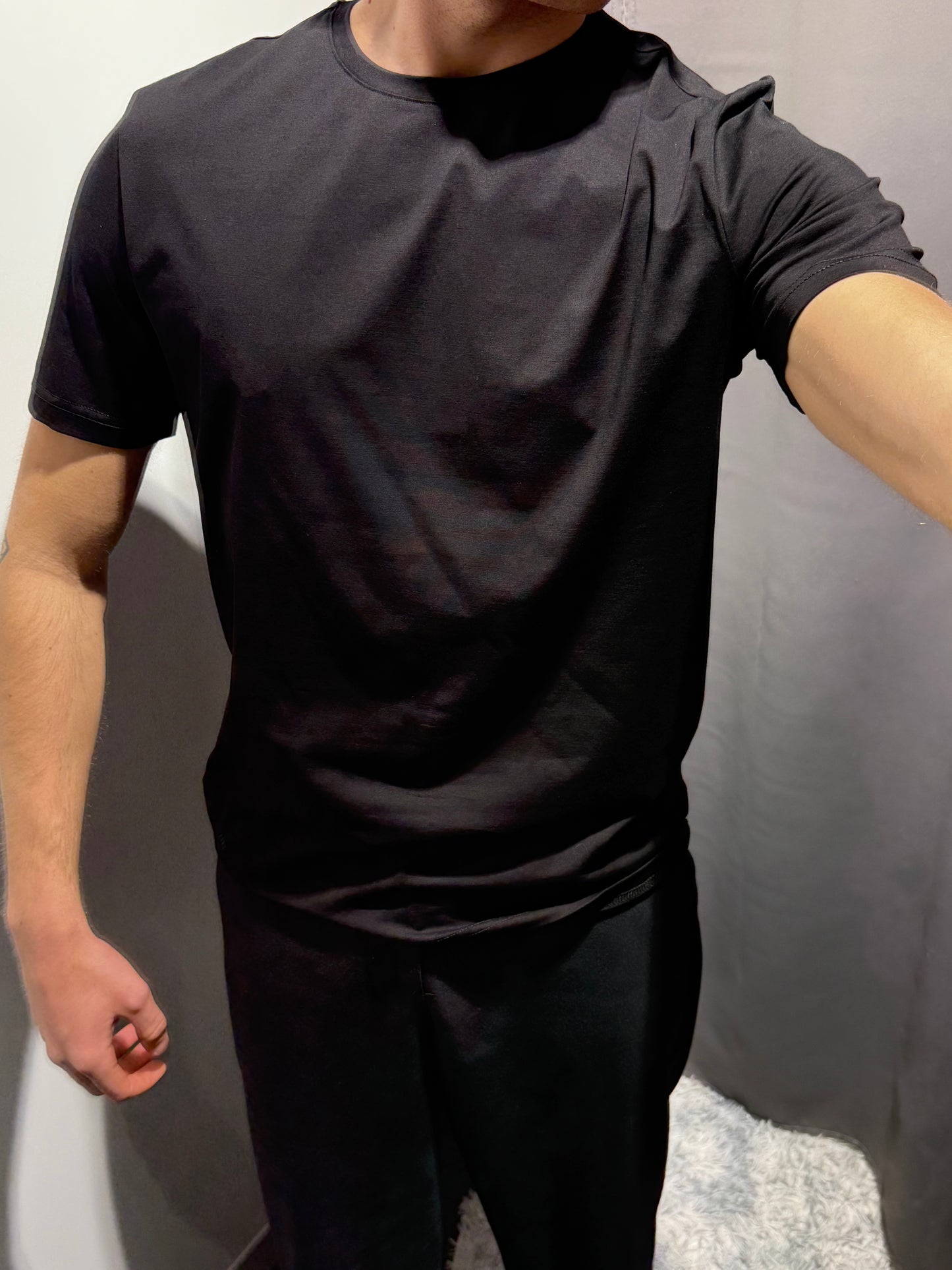 MARKUP T-shirt girocollo uomo basic cotone mercerizzato