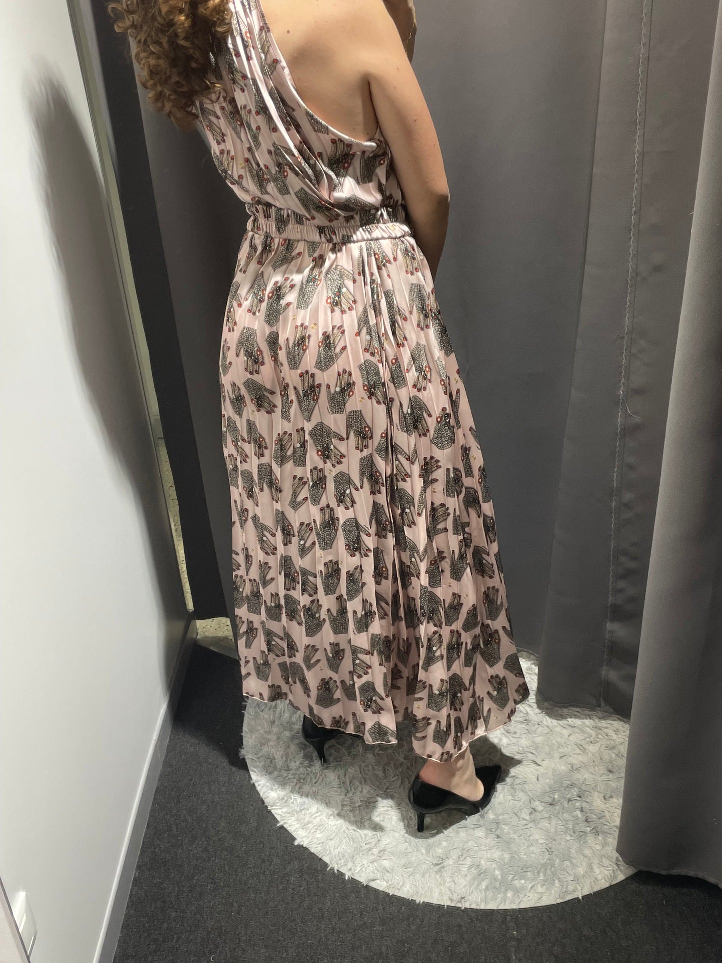 IL THE DELLE 5 Maxiabito in stampa mani plissè con cintura a molla SUNBORN