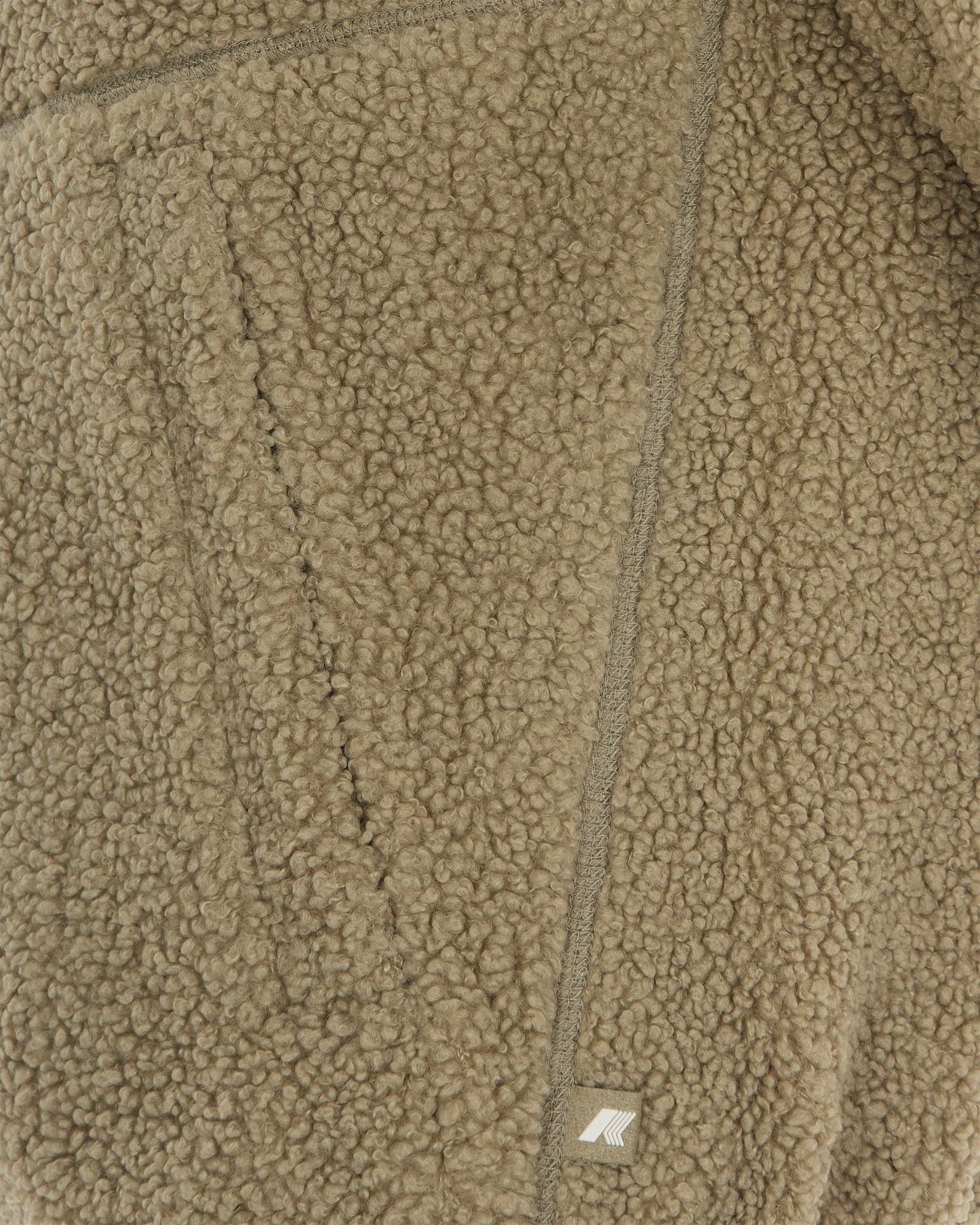 K-WAY Giubbotto felpa in pile reversibile con zip e cappuccio PASCAL SHERPA POLAR DOUBLE