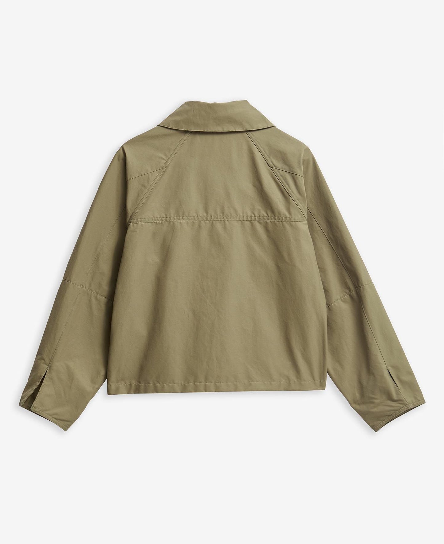 BARBOUR Giubbotto a trapezio donna TILDA in cotone sfoderato e inserti tartan
