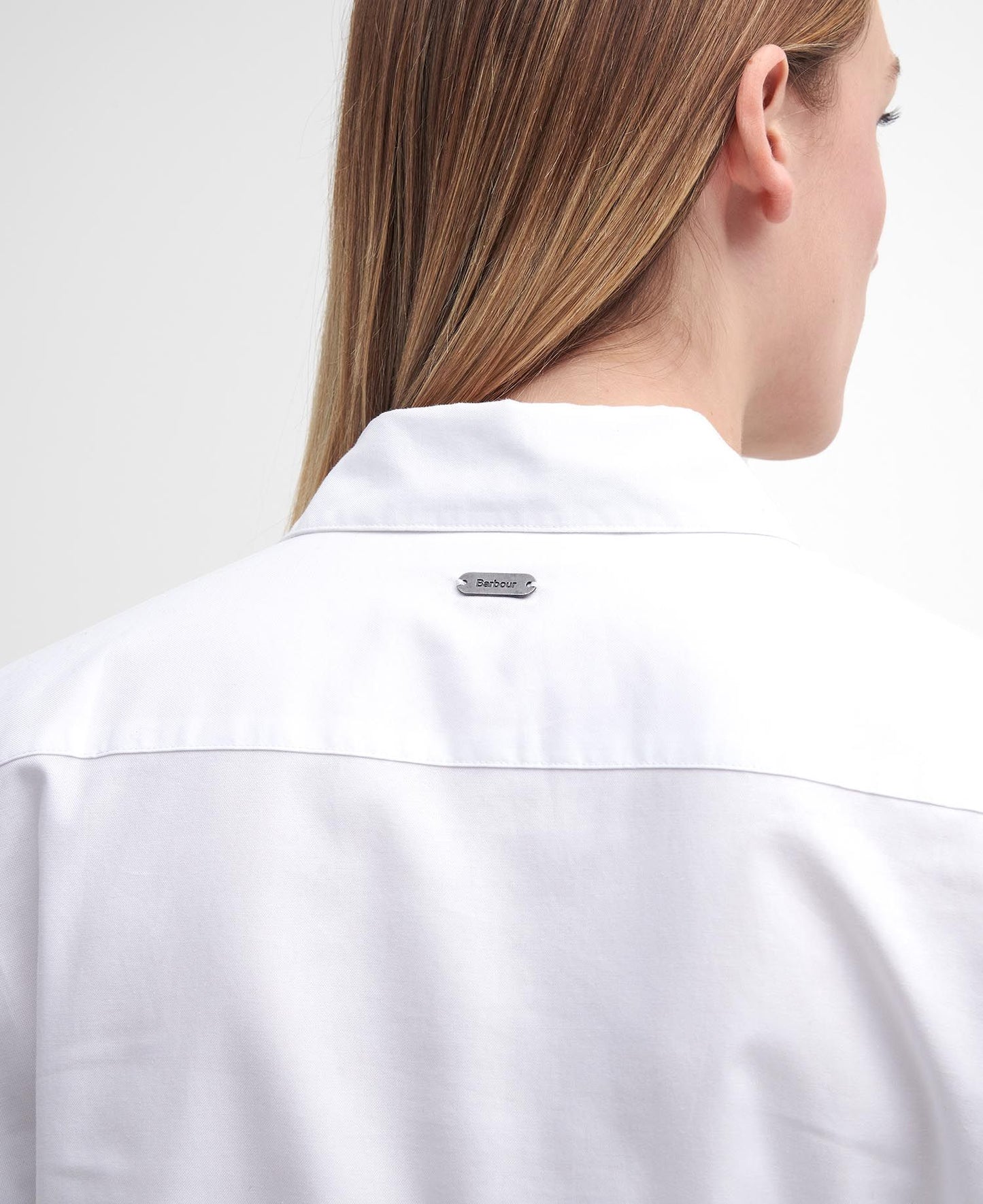 BARBOUR Camicia donna maniche lunghe con inserto tartan nel sottocollo DERWENT