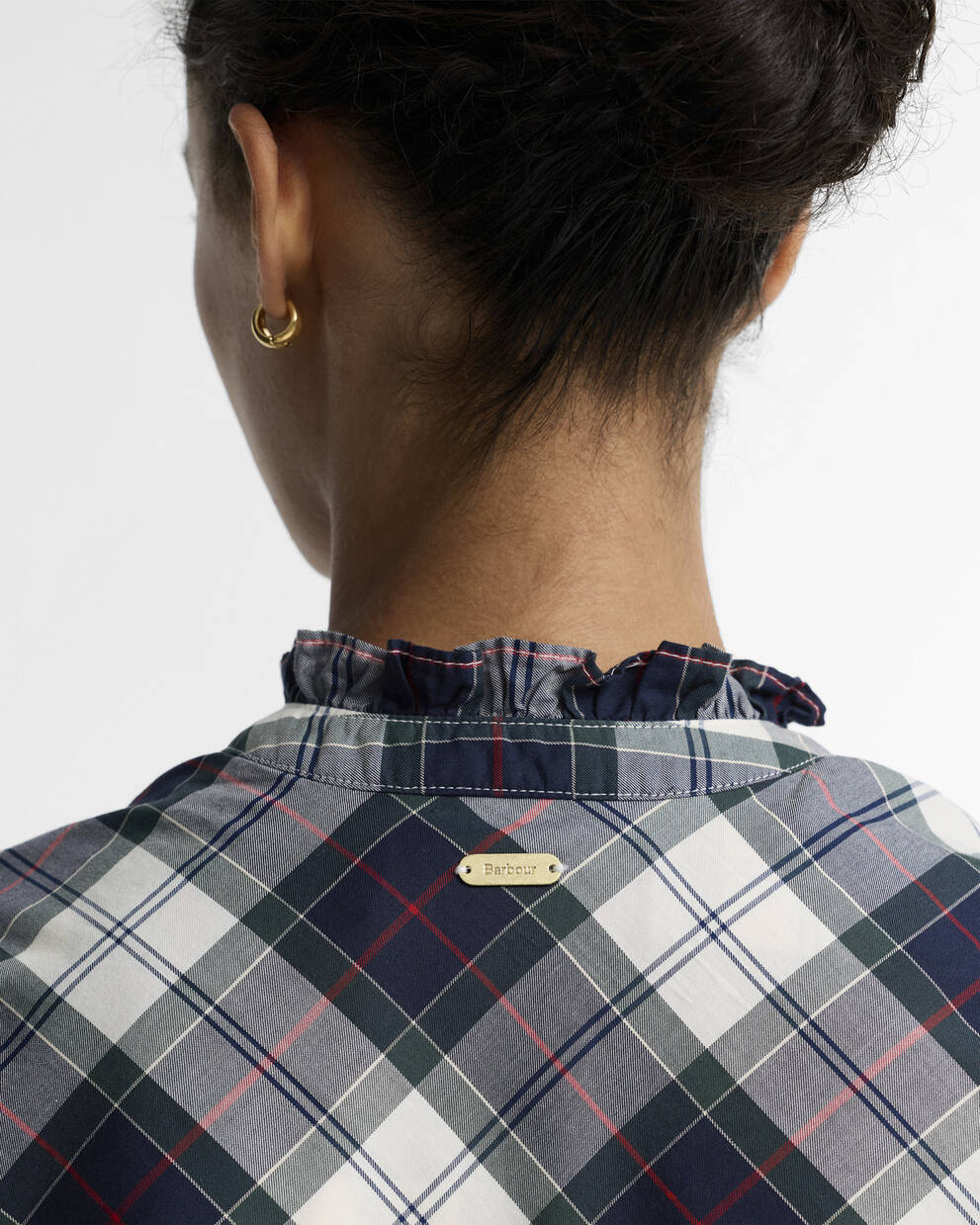 BARBOUR Camicia check donna con rouches ASPEN SHIRT