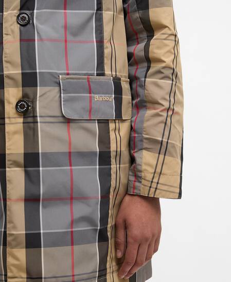 BARBOUR Trench reversibile in nylon showerproof BABBITY