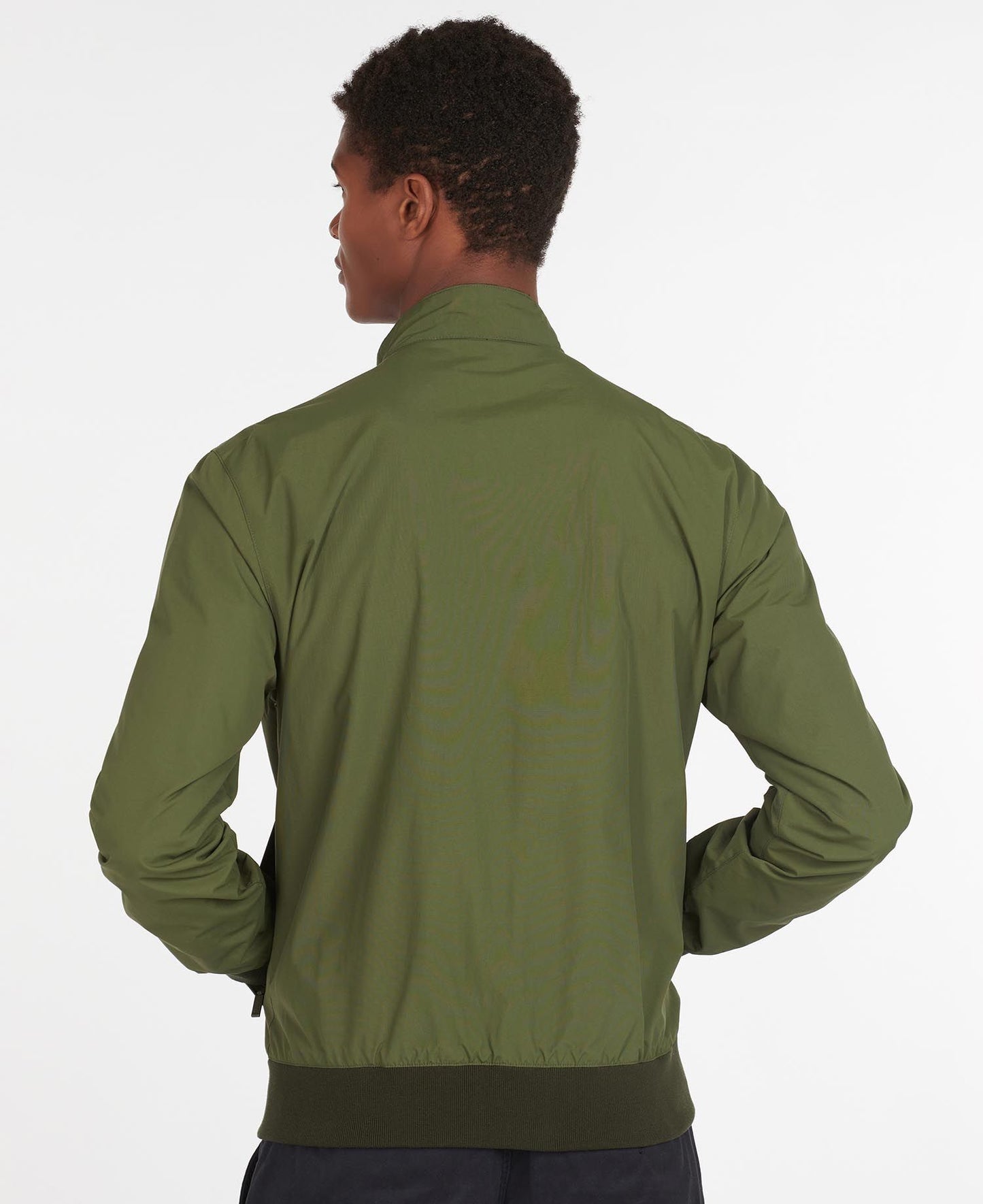 BARBOUR Giubbotto uomo primaverile bomber ROYSTON CASUAL blu e verde
