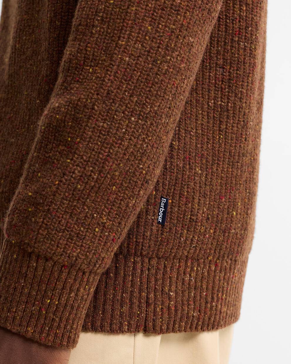 BARBOUR Maglia mezza zip ESSENTIALS FLECK HALFZIP