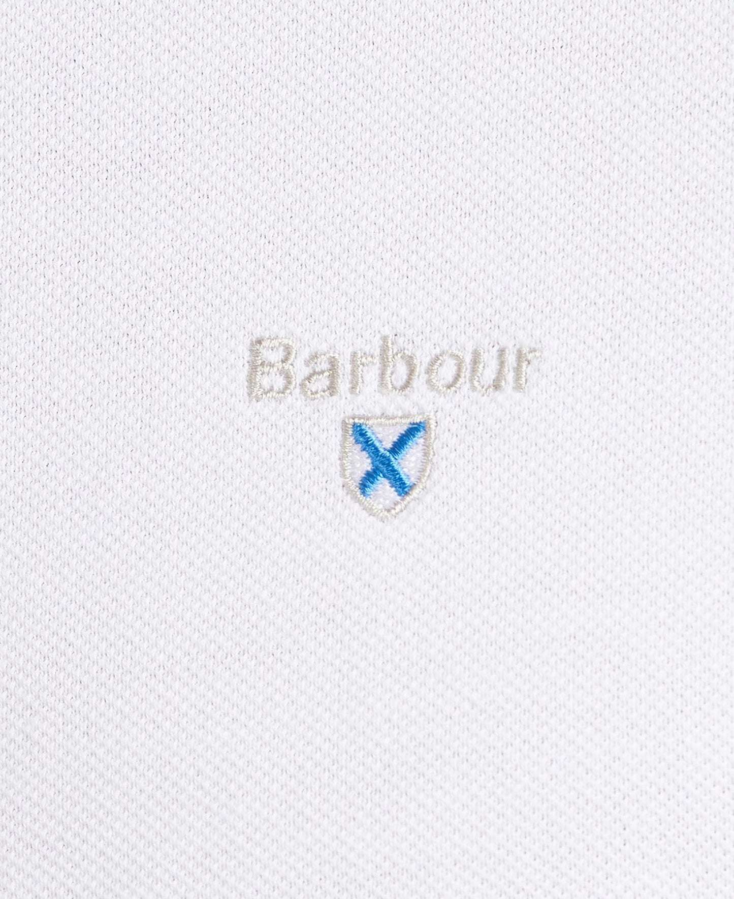 BARBOUR Polo uomo maniche corte in piquè con inserti tartan sotto ai bottoni e collo