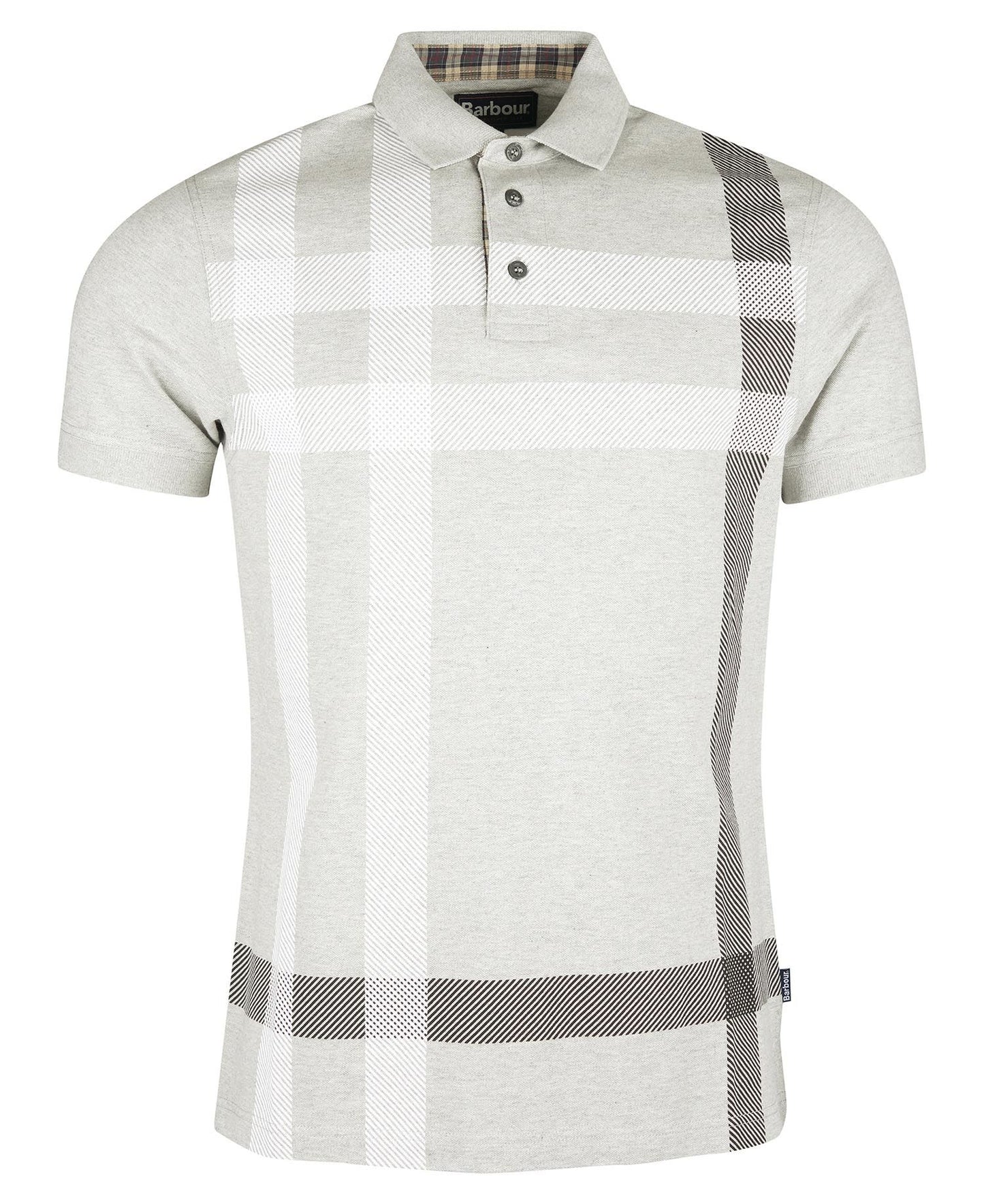 BARBOUR Polo uomo maniche corte in disegno tartan all over BLAINE POLO