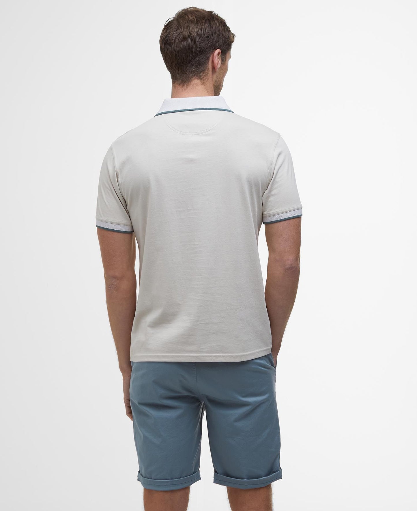 BARBOUR Polo uomo maniche corte in jersey di cotone