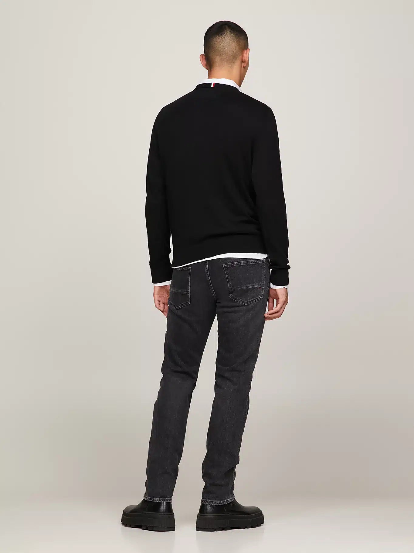 TOMMY HILFIGER Maglia uomo girocollo misto cashmere