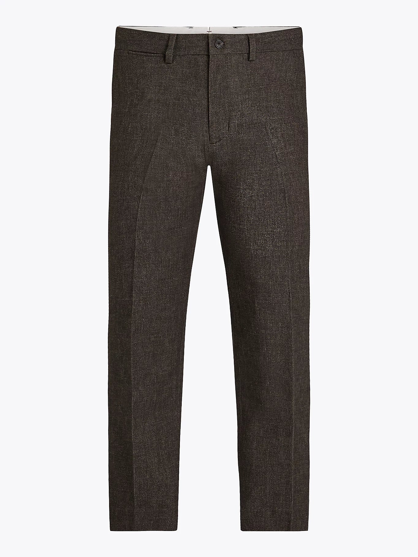 TOMMY HILFIGER Pantaloni uomo tasca america melange effetto lana marroni