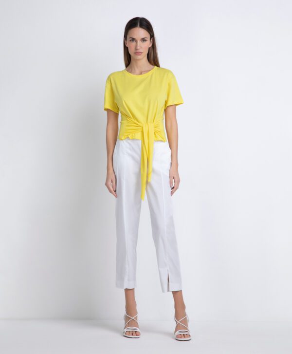 MARKUP T-Shirt in cotone con nodo