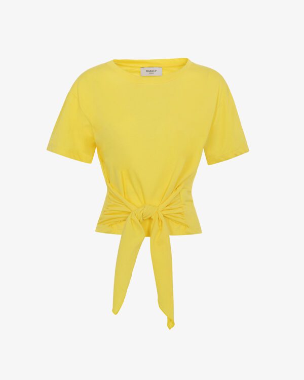 MARKUP T-Shirt in cotone con nodo