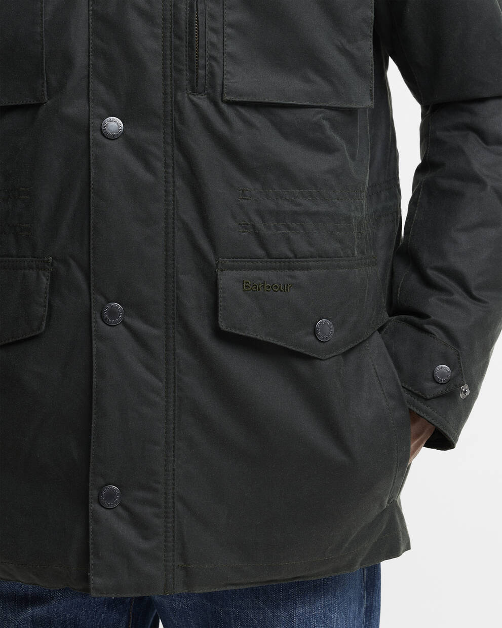 BARBOUR giubbotto imbottito e cerato WINTER SAPPER