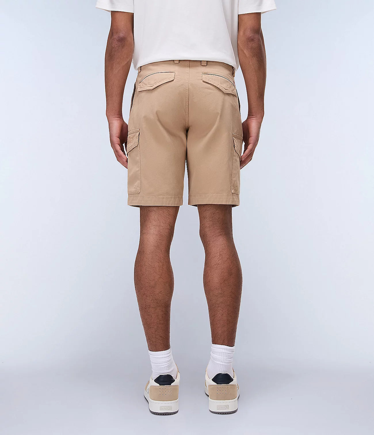 NAPAPIJRI Bermuda uomo con tasconi laterali beige N-DELINE