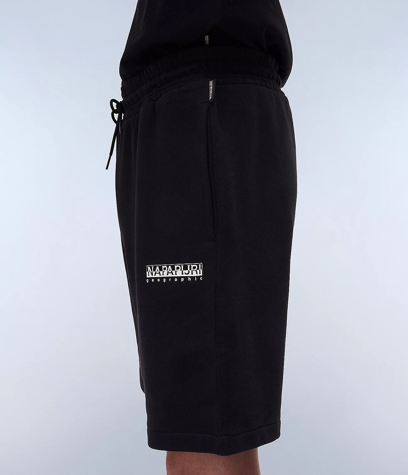 NAPAPIJRI Bermuda uomo in felpa con logo sulla coscia N-GORI