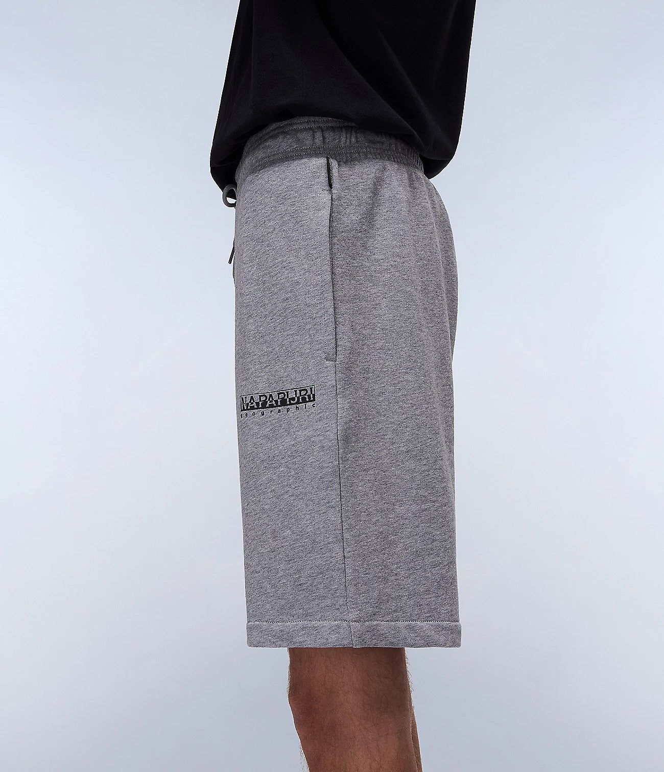 NAPAPIJRI Bermuda uomo in felpa con logo sulla coscia N-GORI