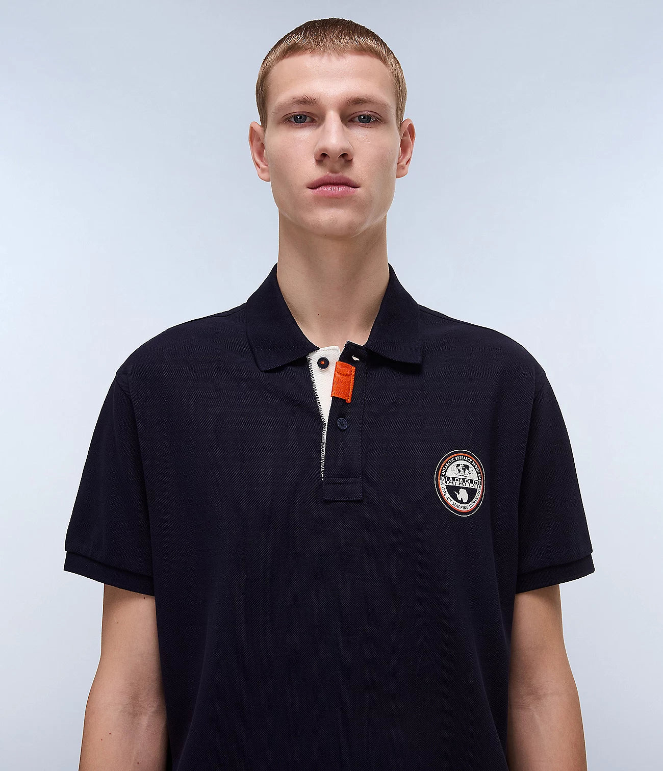 NAPAPIJRI Polo uomo maniche corte logo bollo sul petto E-CLANIS