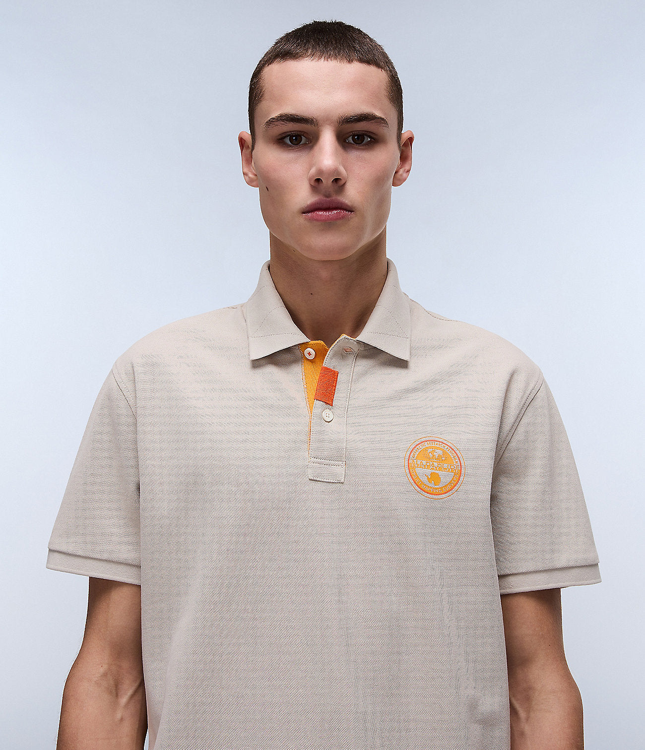 NAPAPIJRI Polo uomo maniche corte logo bollo sul petto E-CLANIS