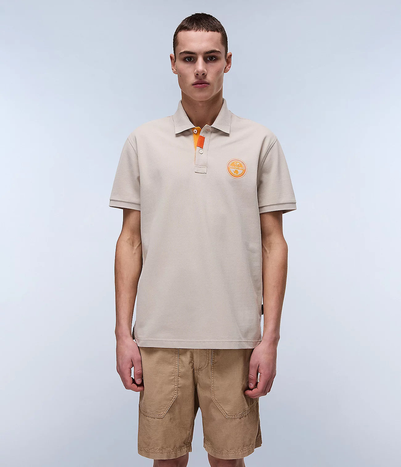 NAPAPIJRI Polo uomo maniche corte logo bollo sul petto E-CLANIS