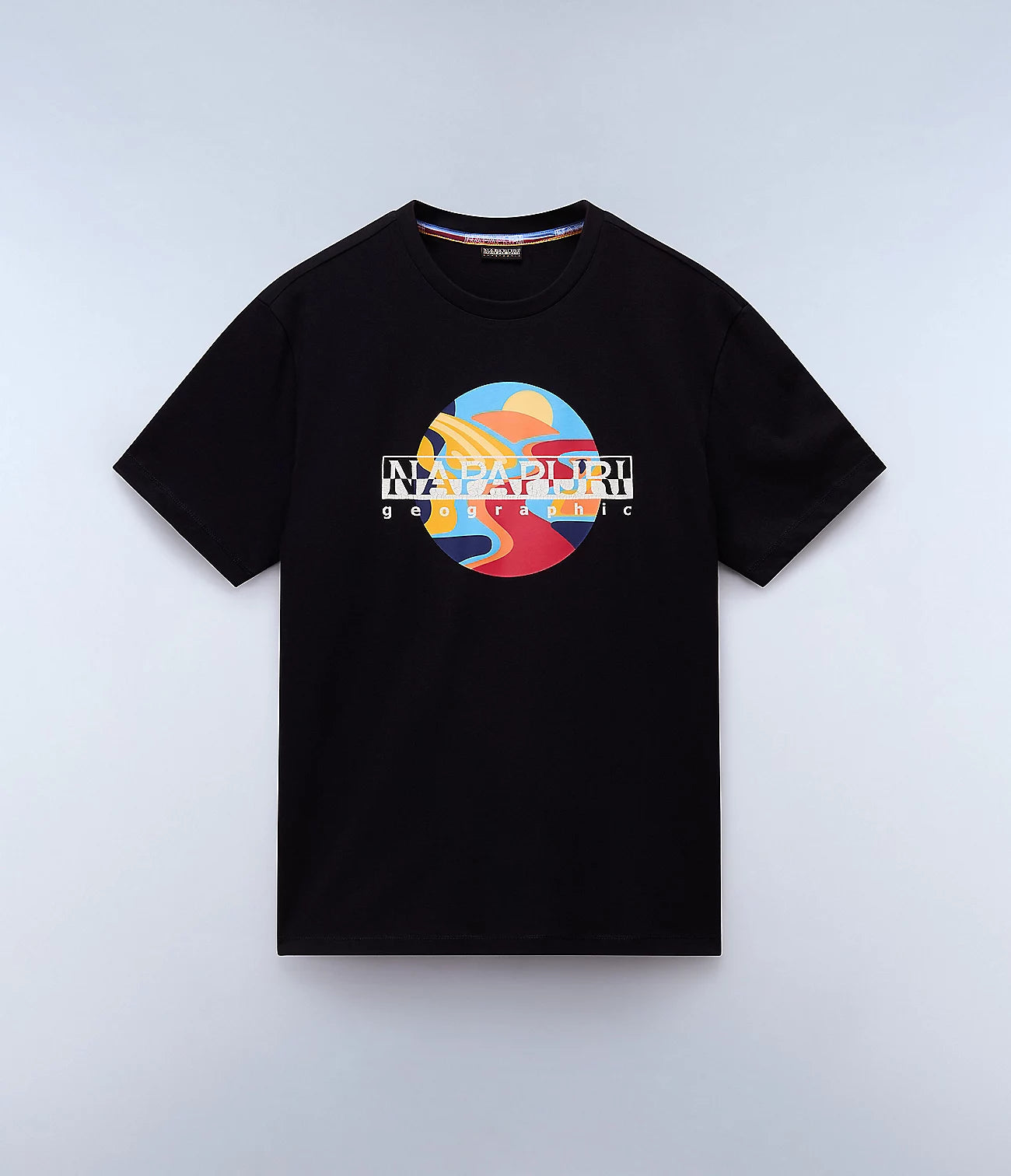 NAPAPIJRI T-Shirt maniche corte uomo girocollo con stampa frontale S-VALDOR