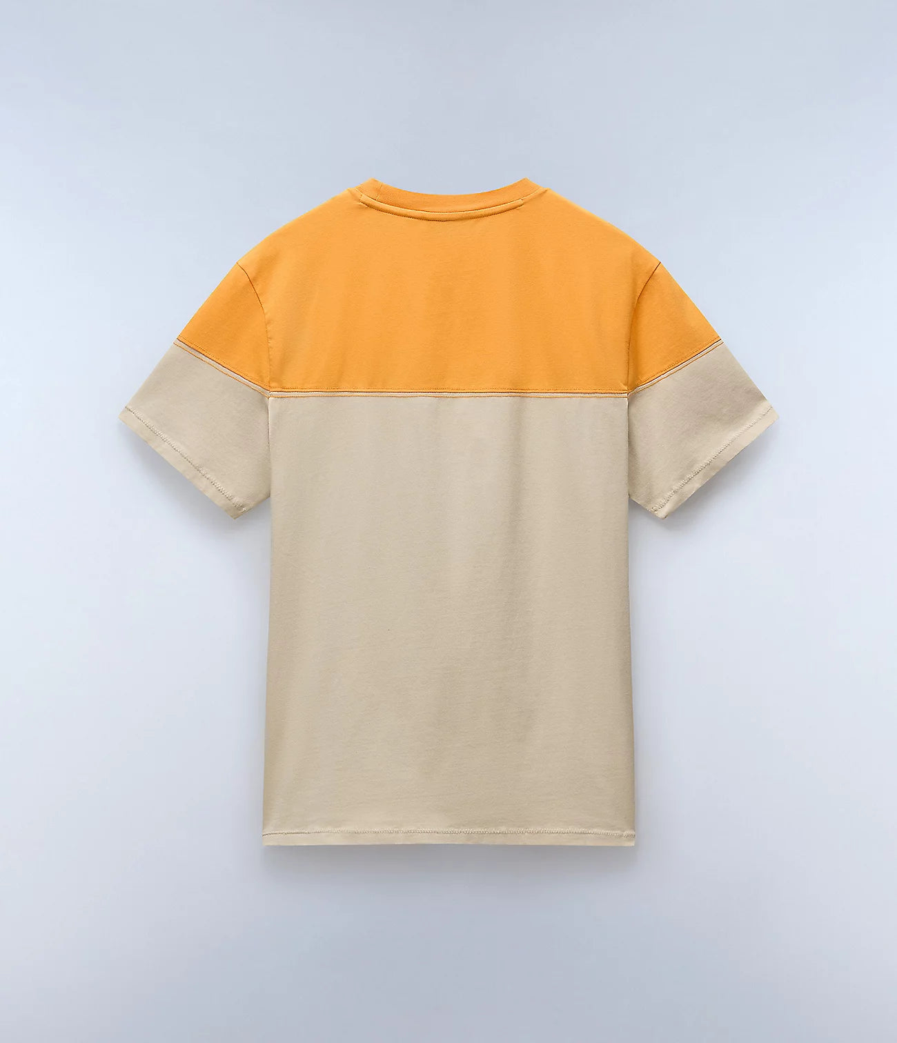 NAPAPIJRI T-shirt uomo girocollo maniche corte bicolore con logo frontale S-SATURNIA SS