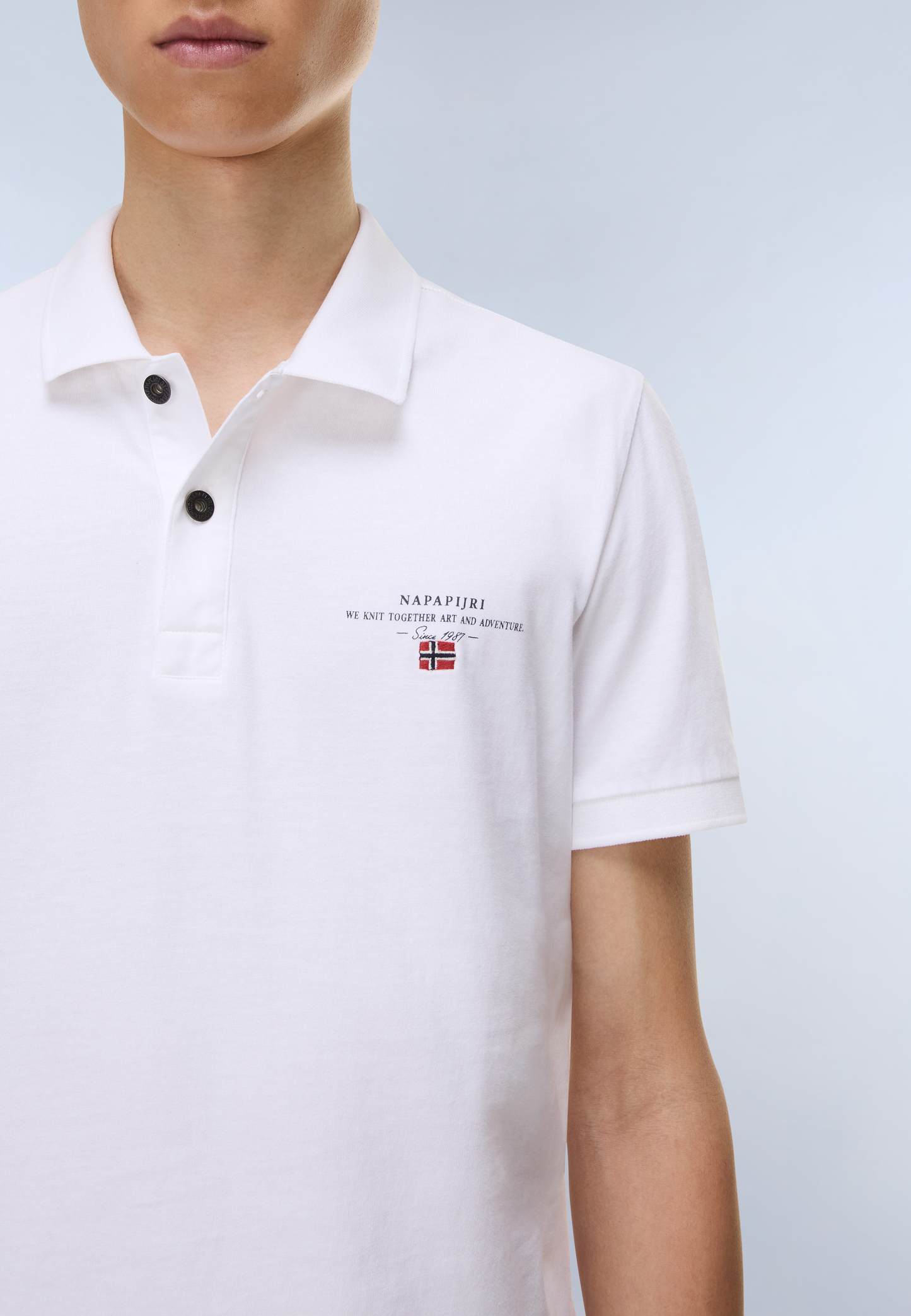 NAPAPIJRI Polo maniche corte in piquè con logo ELBAS SS4