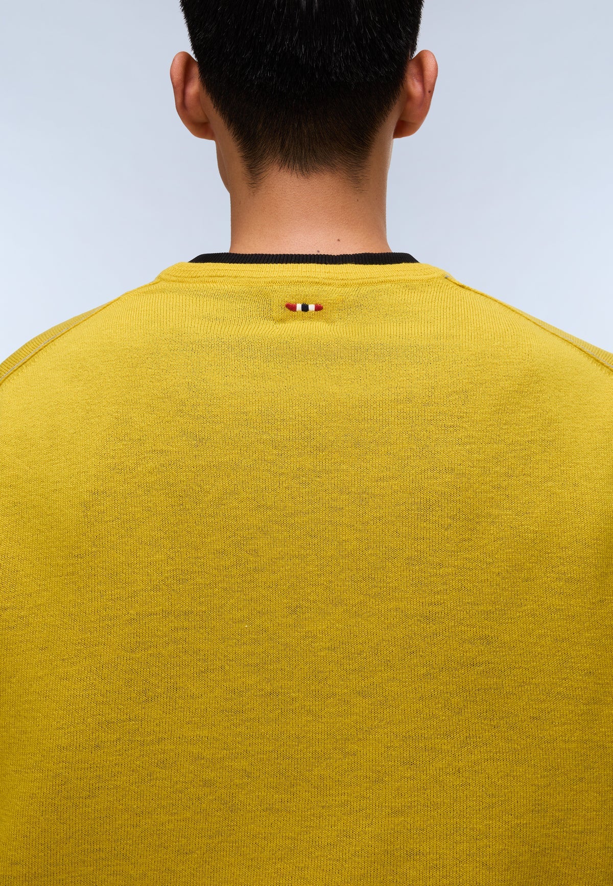NAPAPIJRI Maglia girocollo in lana merinos con logo bandiera ricamato DAMAVAND C
