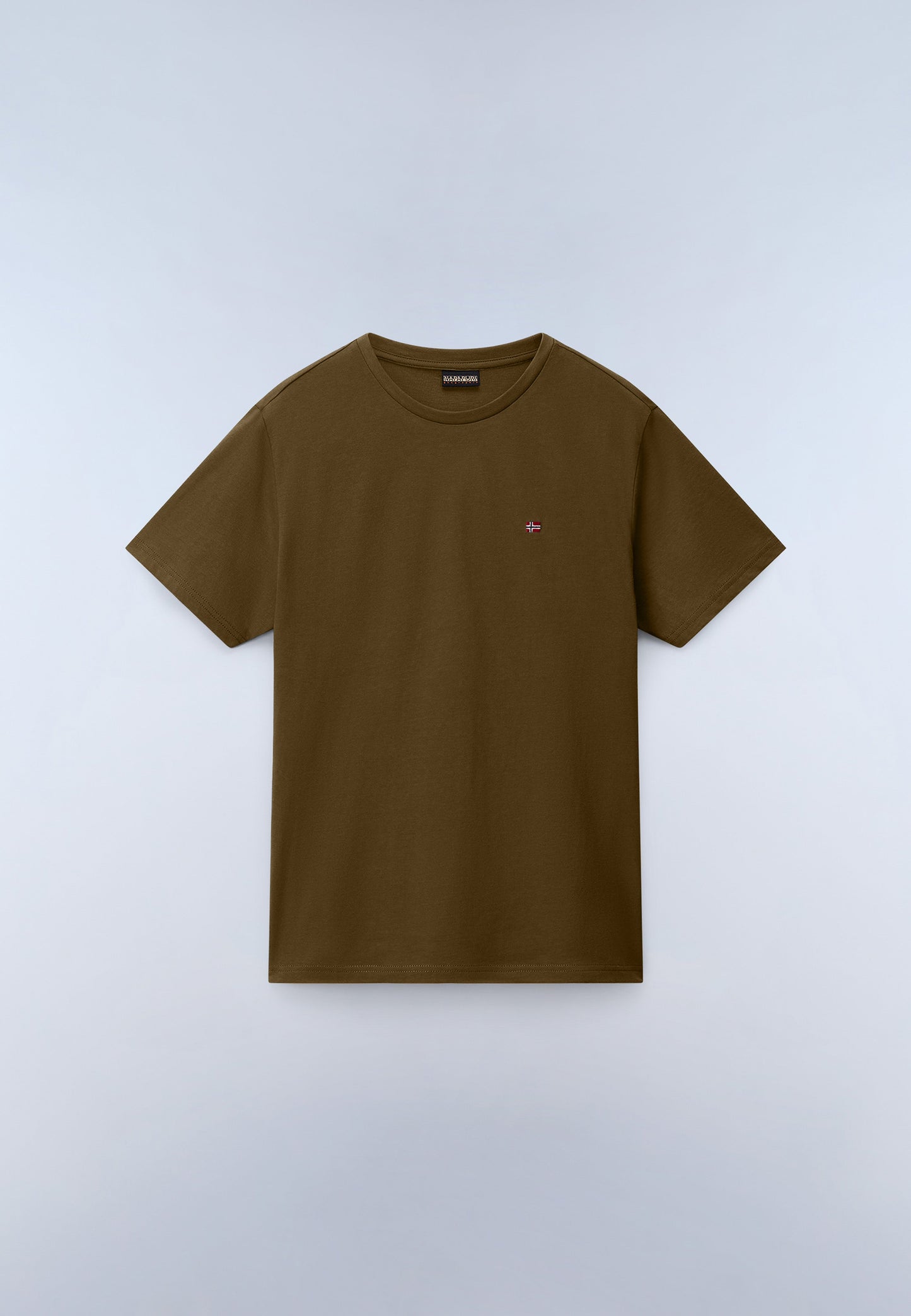 NAPAPIJRI T-Shirt girocollo maniche corte con bandierina ricamata sul petto SALIS SS SUM