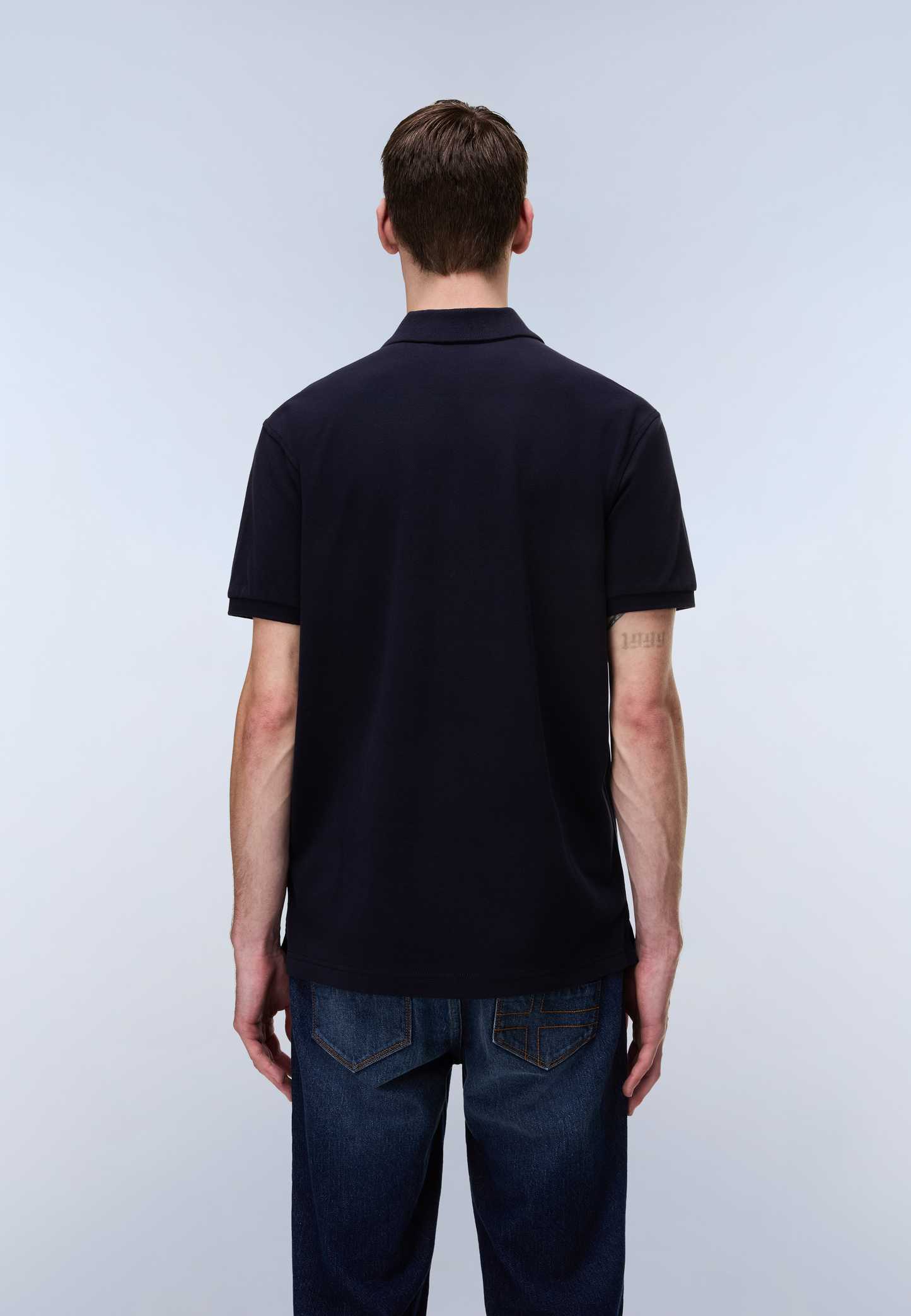 NAPAPIJRI Polo uomo maniche corte logo bollo sul petto E-CLANIS SS