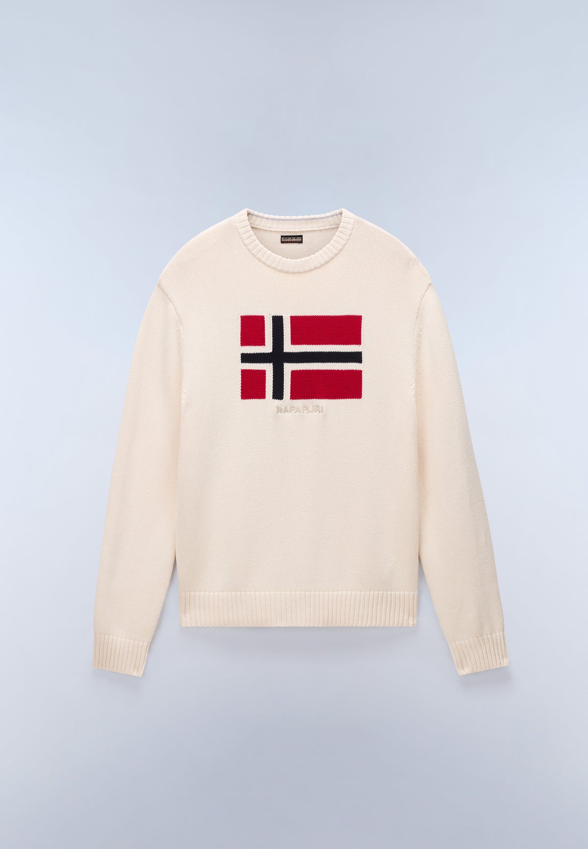 NAPAPIJRI Maglia girocollo con bandiera ricamata D-MURA