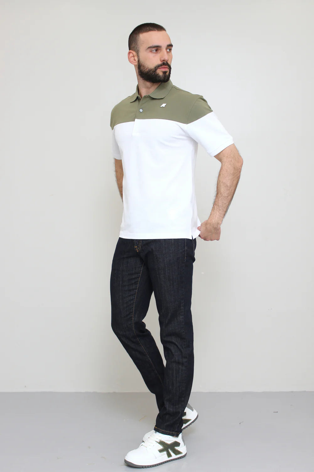 K-WAY Polo uomo bicolor