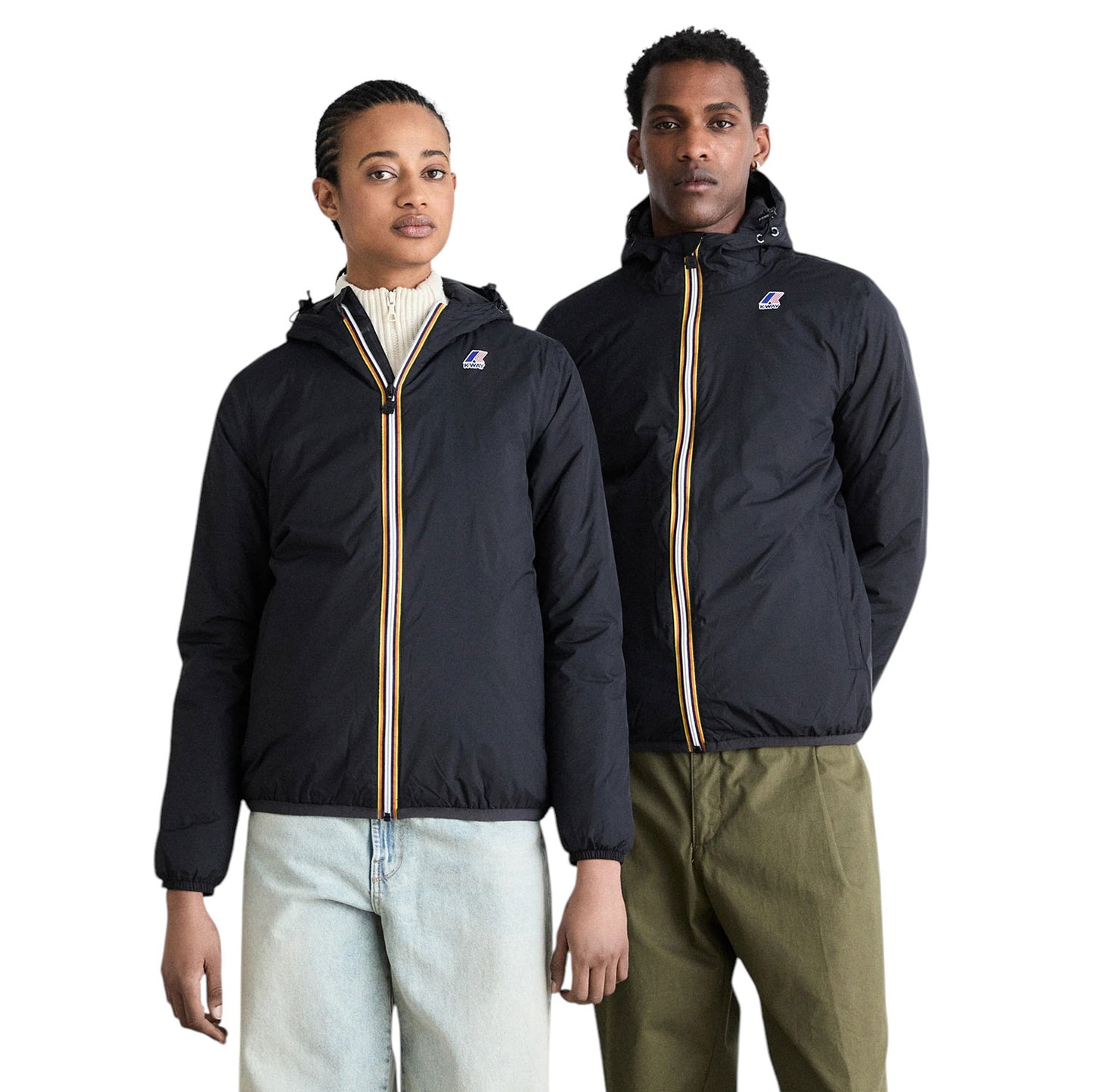 K-WAY Giubbotto LE VRAI 4.0 CLAUDE WARM impermeabile mezzo peso