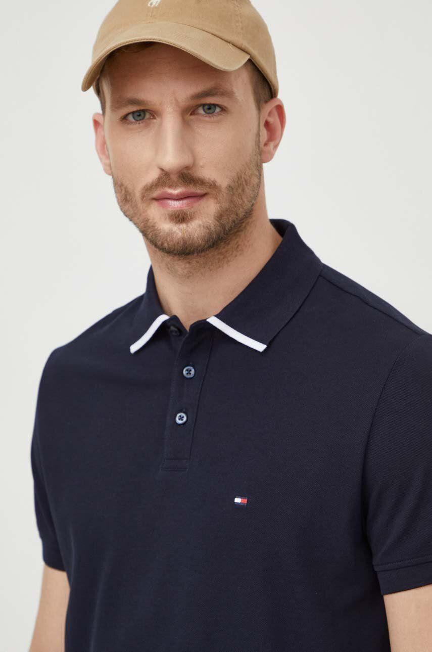 TOMMY HILFIGER Polo manche corte regular fit con scritta sottocollo