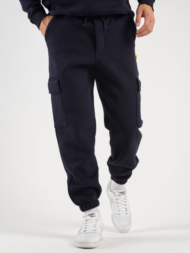 SUPERCULTURE Pantaloni in felpa con tasconi poser