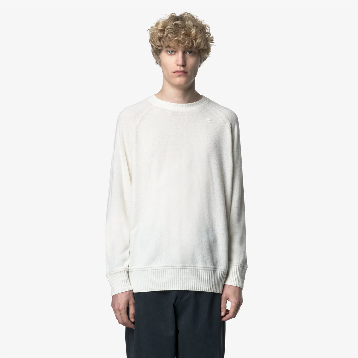 K-WAY Maglia girocollo misto cashmere SEBASS WOOL CASHMERE