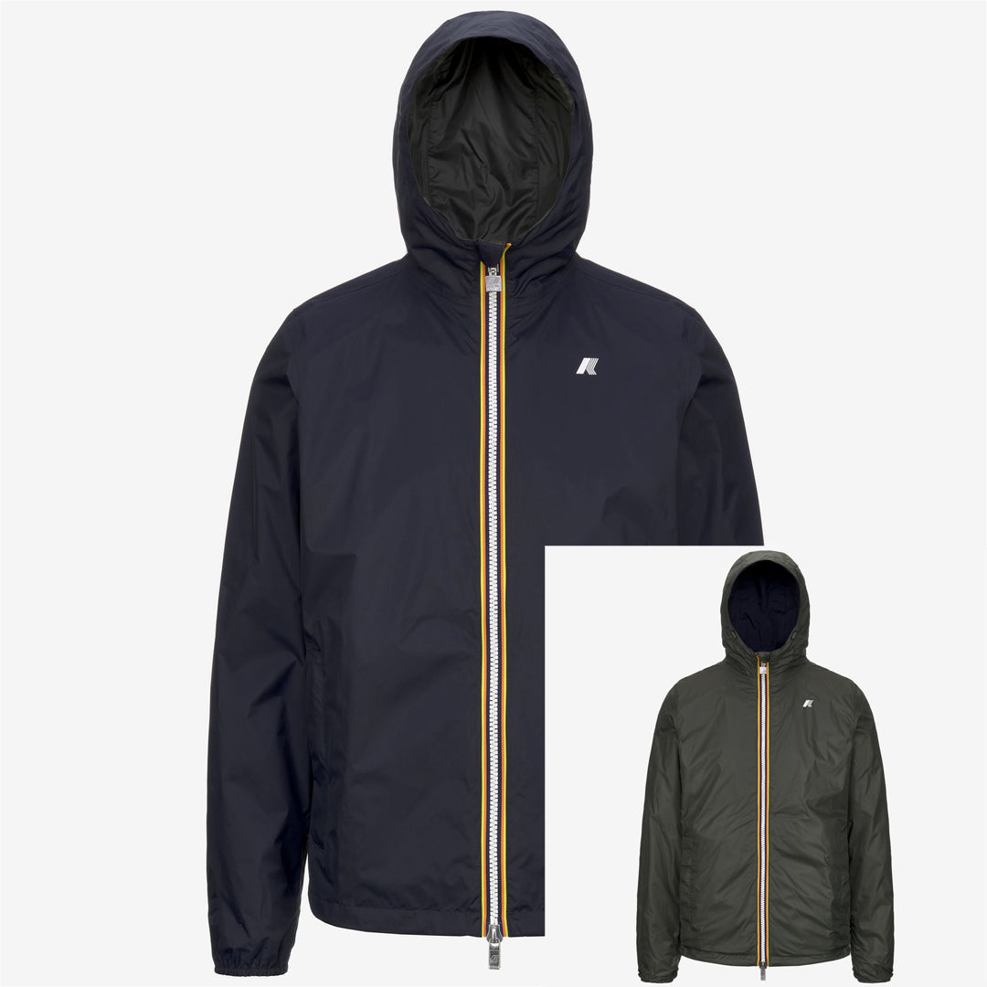 K-WAY Giubbotto JAKE PLUS.2 DOUBLE reversibile impermeabile