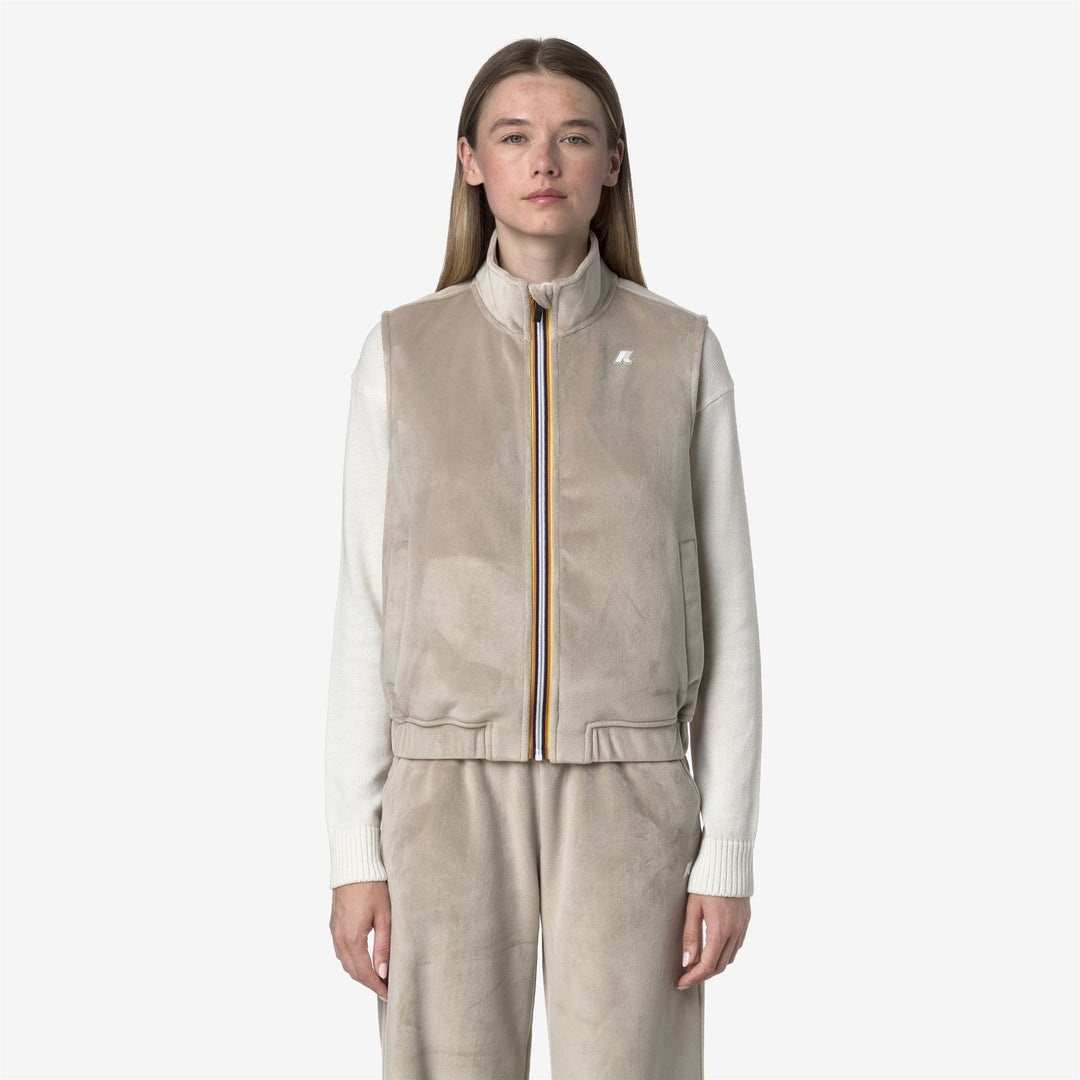 K-WAY Gilet in felpa donna in velour VIVIELME VELOUR POLAR
