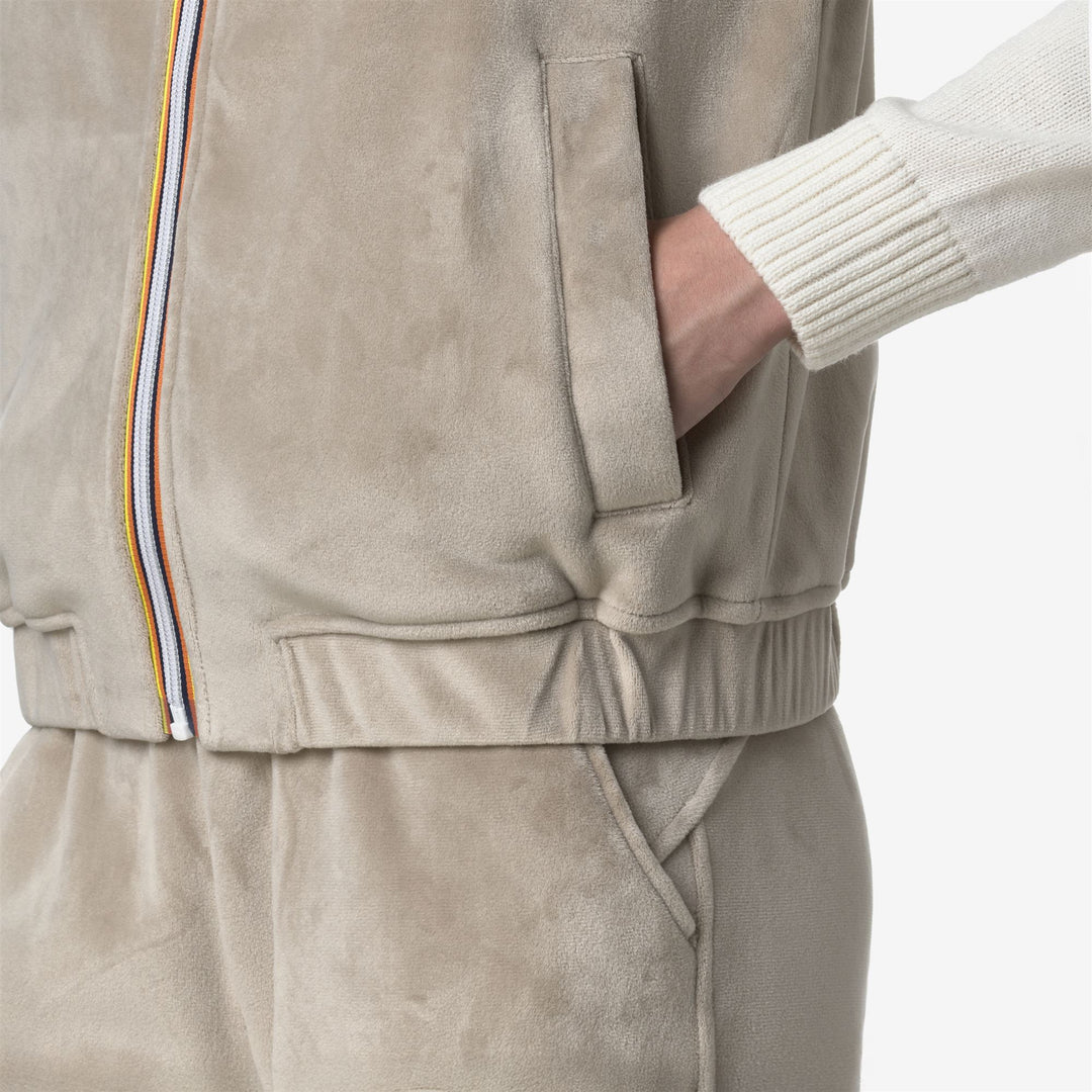 K-WAY Gilet in felpa donna in velour VIVIELME VELOUR POLAR