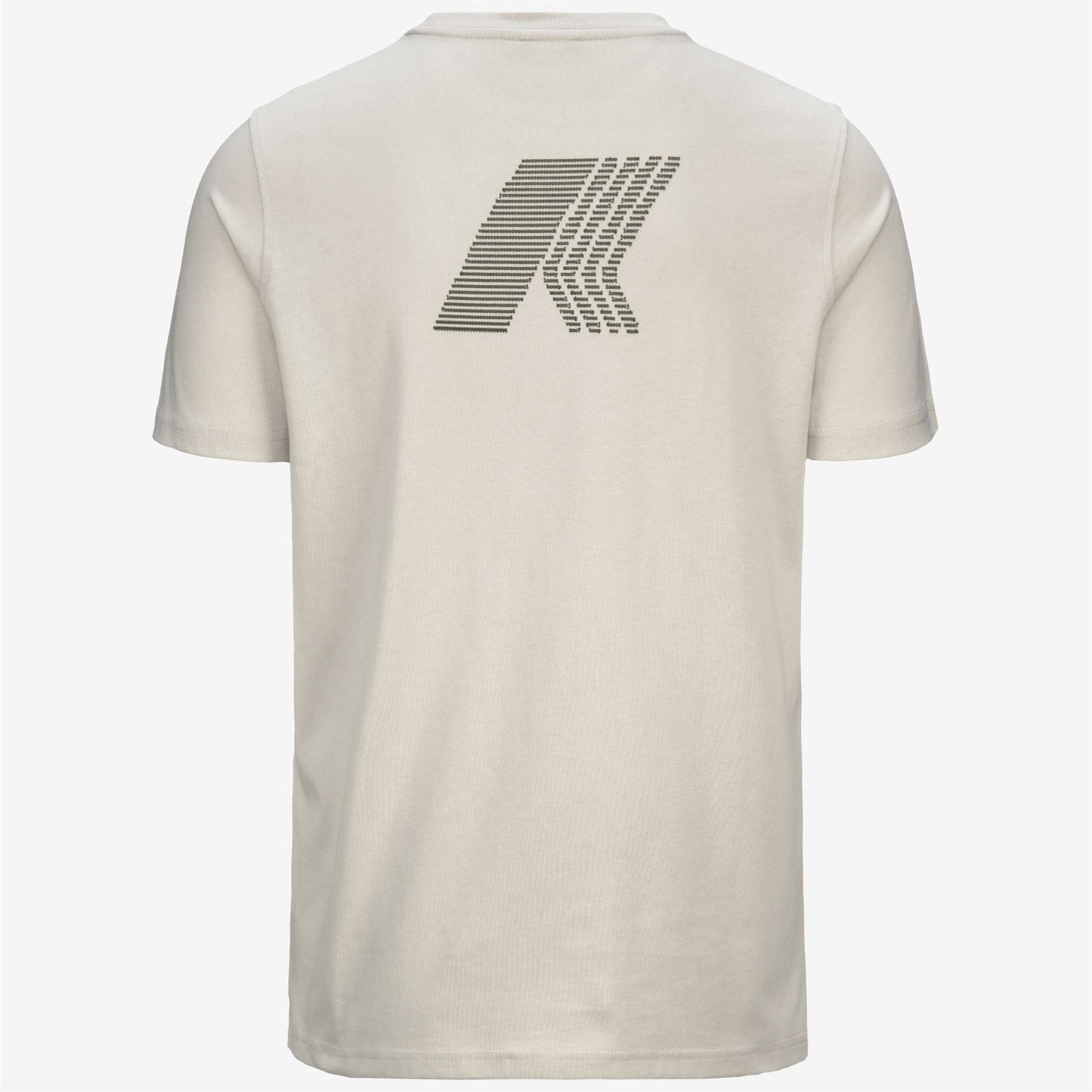 K-WAY T-shirt maniche corte uomo ODOM ASCII CODE JERSEY beige