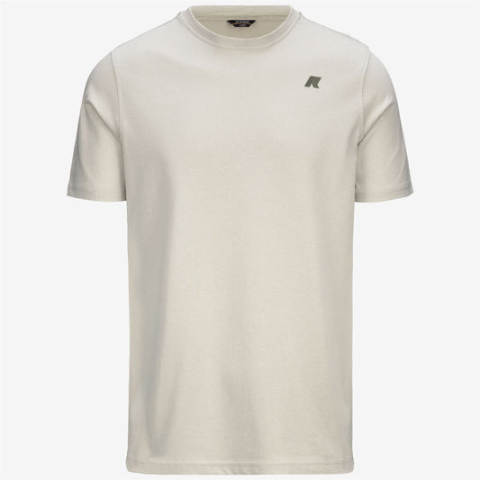 K-WAY T-shirt maniche corte uomo ODOM ASCII CODE JERSEY beige