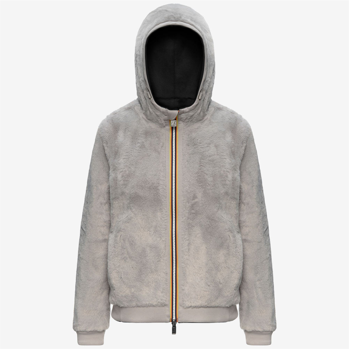 K-WAY Felpa in interlock reversibile con pelliccia JACK LIGHT SPACER FUR DOUBLE