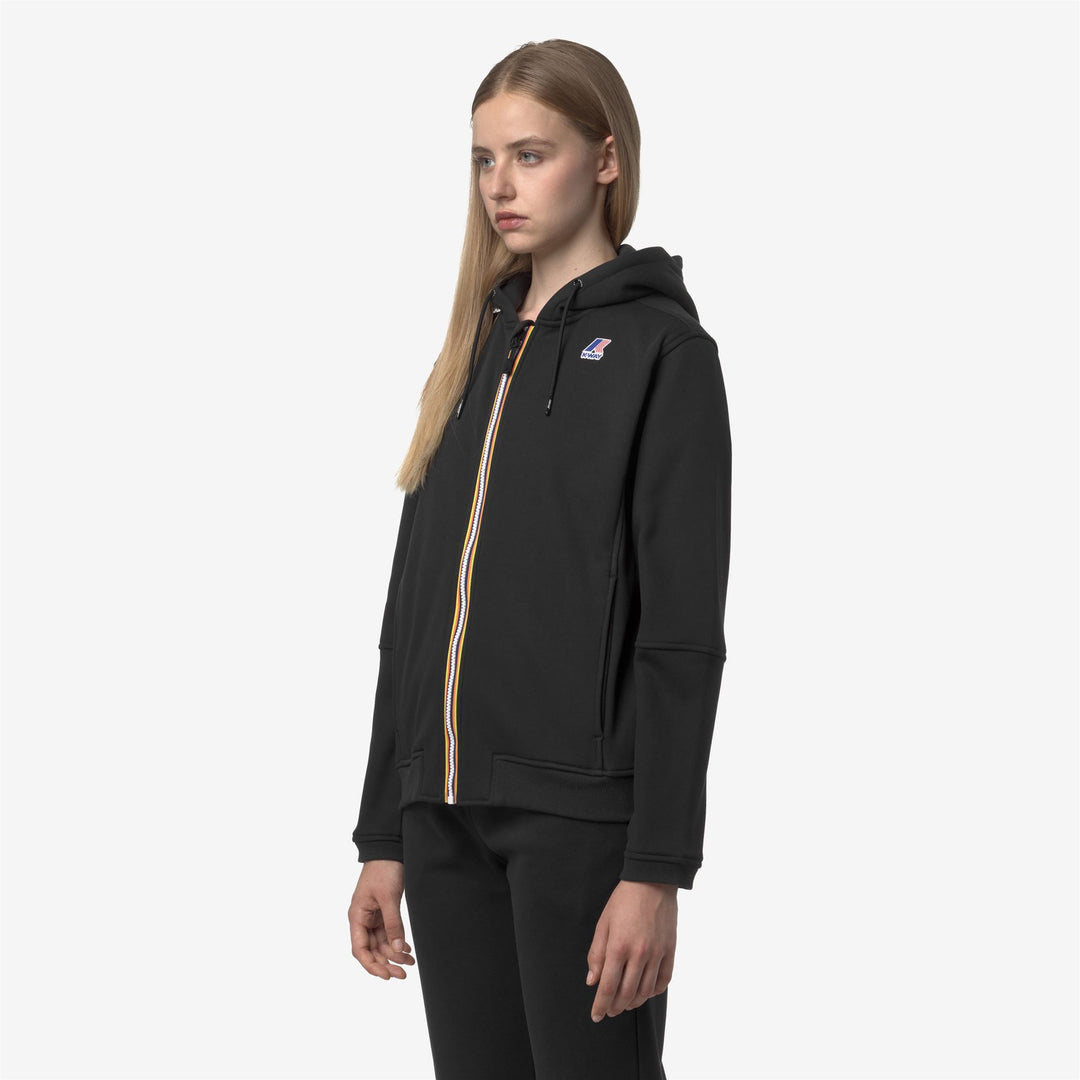 K-WAY Felpa unisex con zip e cappuccio PROSPER BRUSHED PC