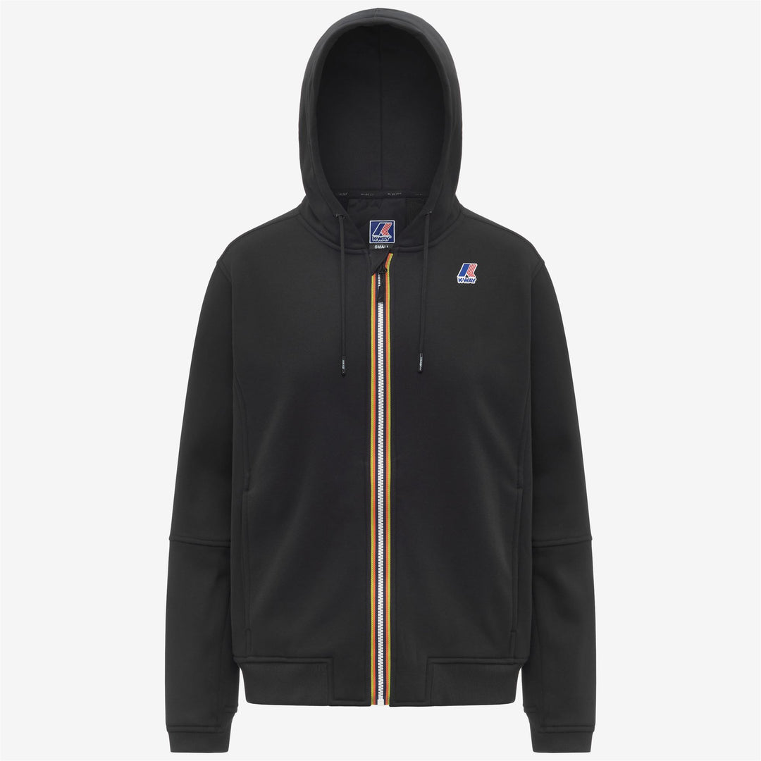 K-WAY Felpa unisex con zip e cappuccio PROSPER BRUSHED PC