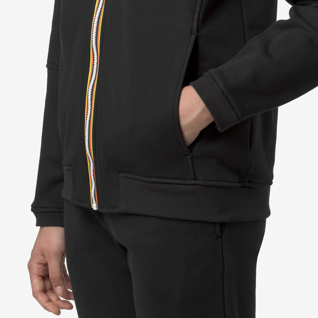 K-WAY Felpa unisex con zip e cappuccio PROSPER BRUSHED PC